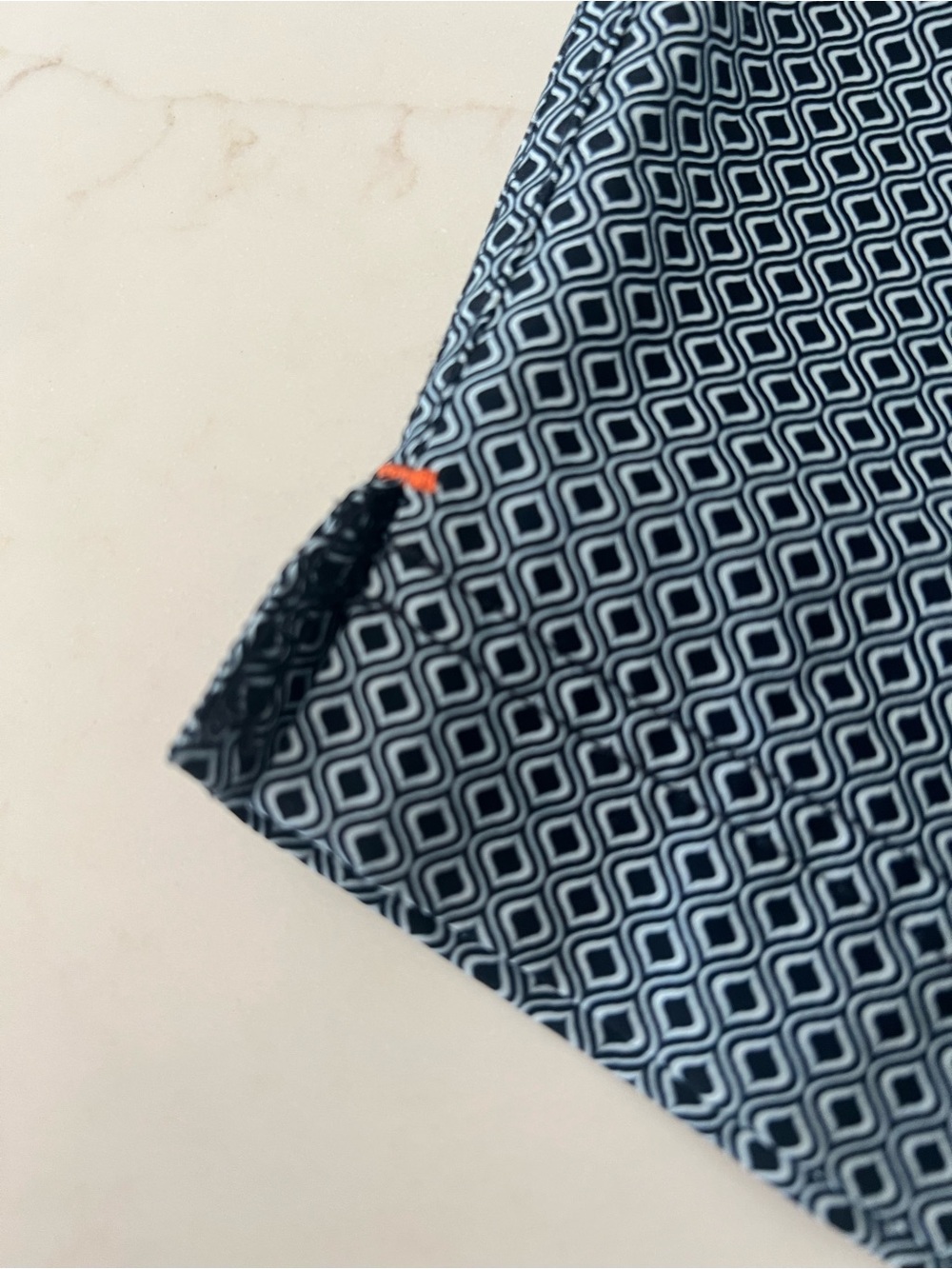 SWIMS Fiordo Men’s XL Swim Trunks Navy Geometric 7” Inseam NWOT - Picture 6 of 12